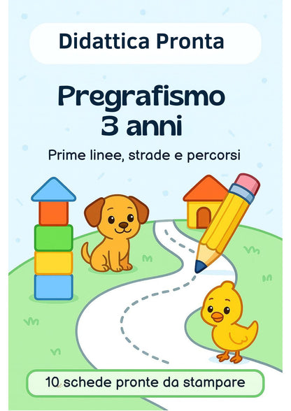 Pregrafismo 3 anni - Prime linee, strade e percorsi