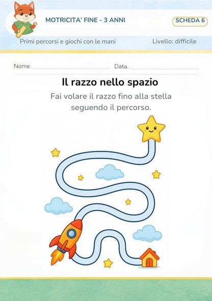 Motricità fine 3 anni – percorsi guidati e giochi con le mani