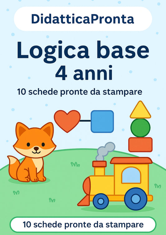 Logica base 4 anni – associazioni, sequenze e giochi di pensiero