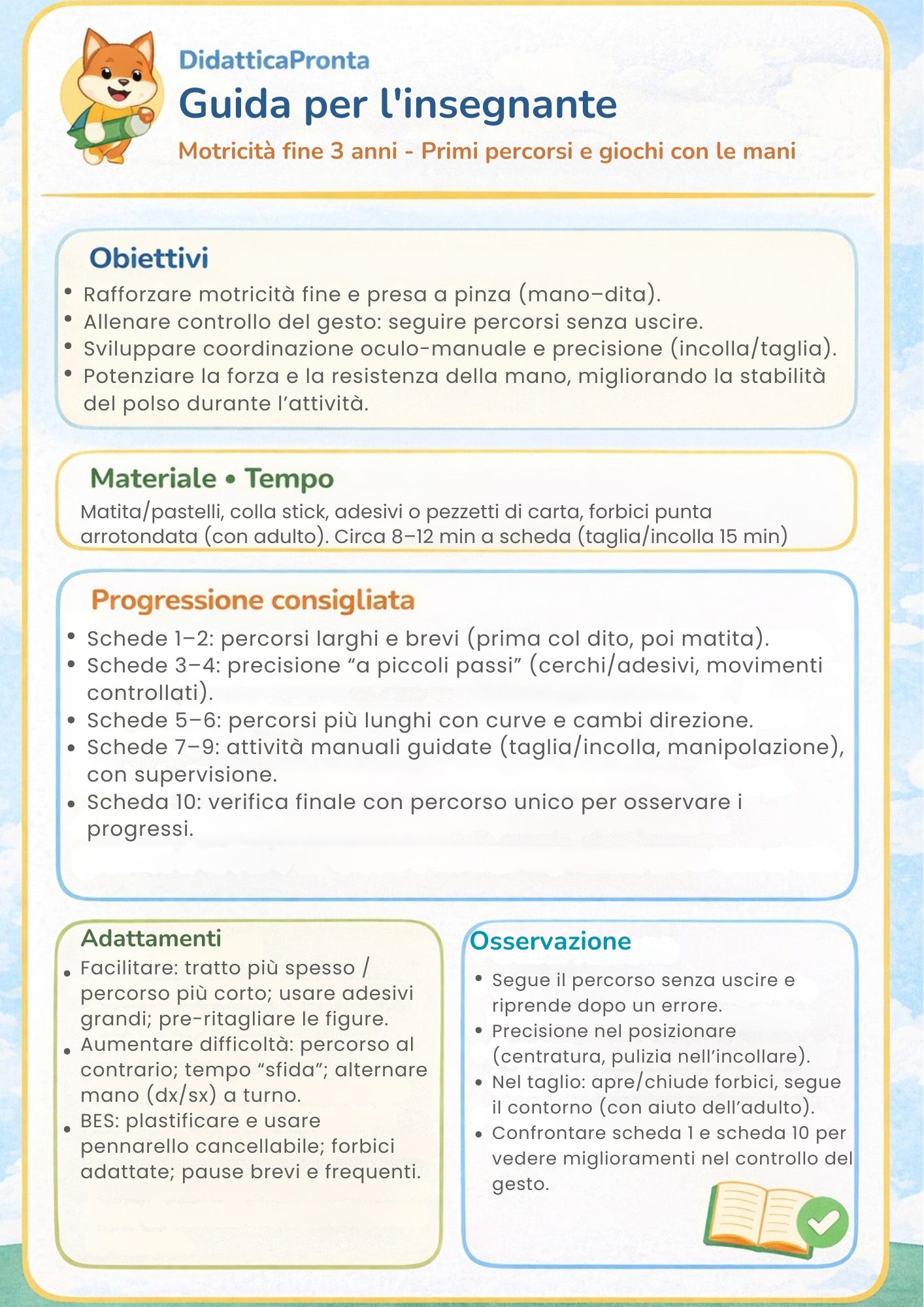 Motricità fine 3 anni – percorsi guidati e giochi con le mani