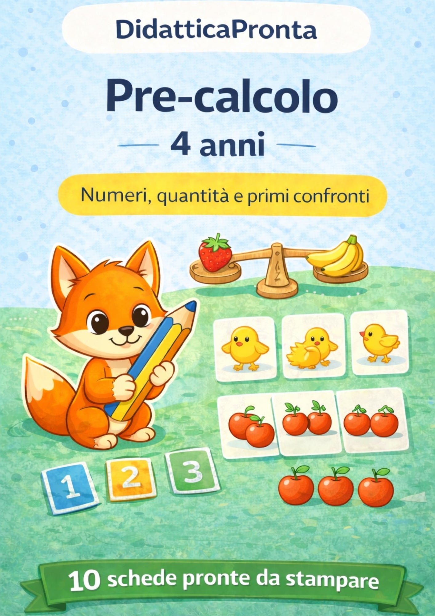 Pre-calcolo 4 anni – Numeri, quantità e primi confronti