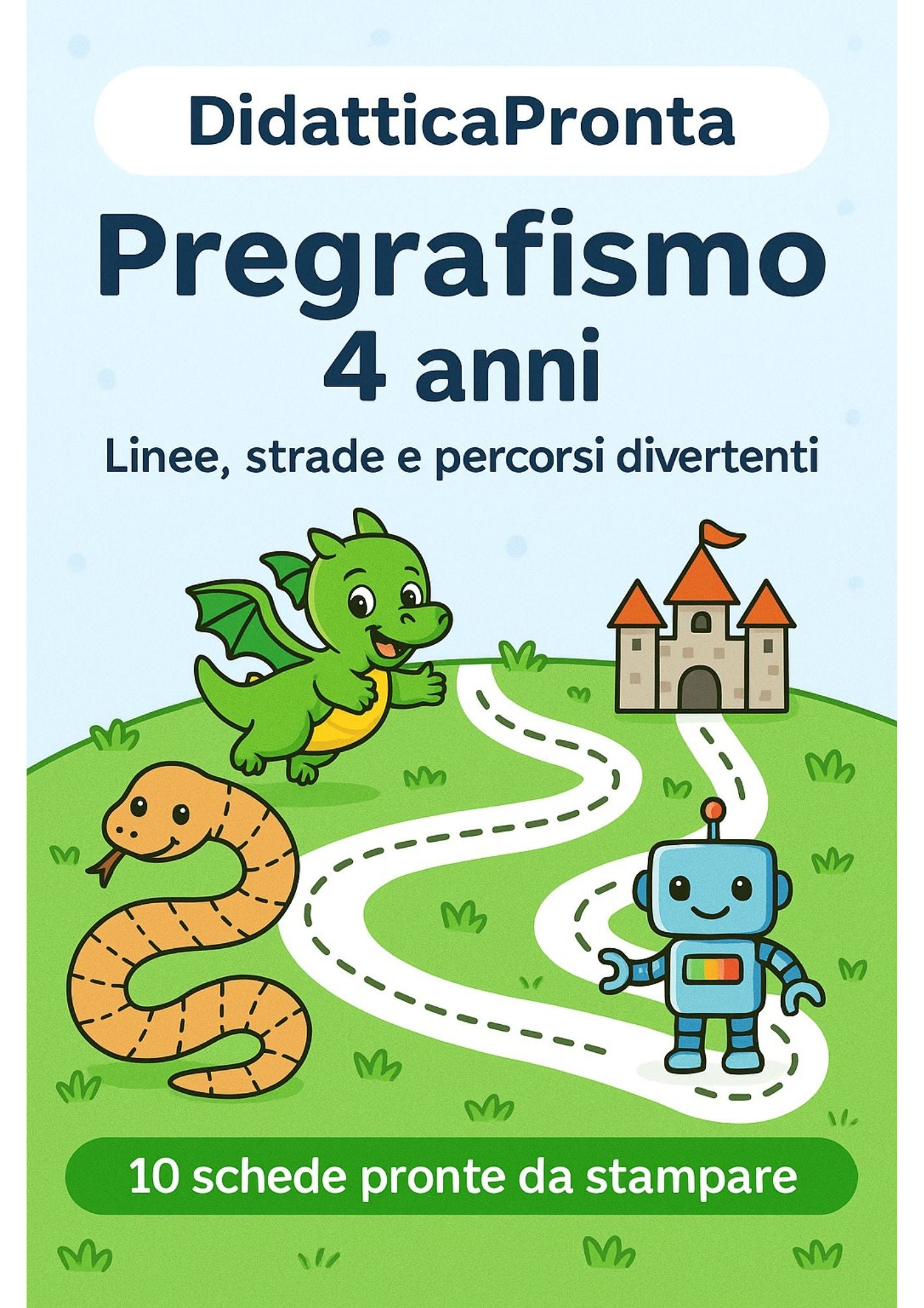 Pregrafismo 4 anni – linee, curve e percorsi divertenti